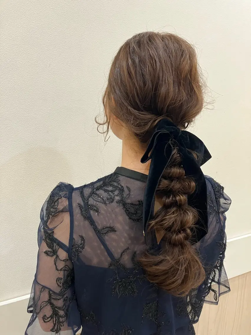 セミロング ヘアセット yukari 艶髪ヘアのヘアスタイル