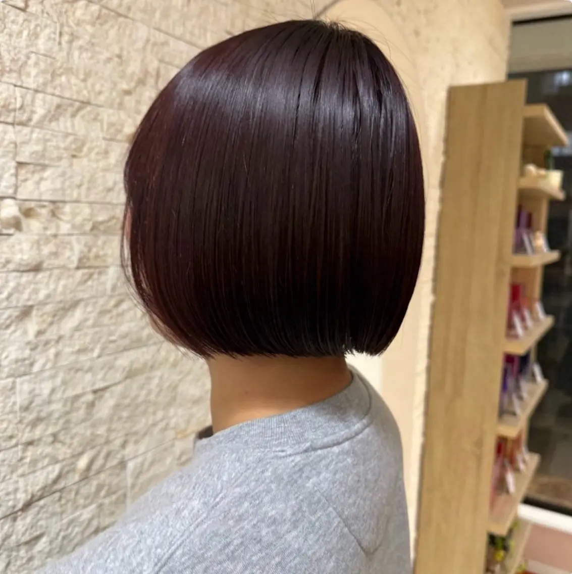 ショート アッシュ カット ヘアカラー ストレート¦パーマ 🌟yuzuka🌟のヘアスタイル