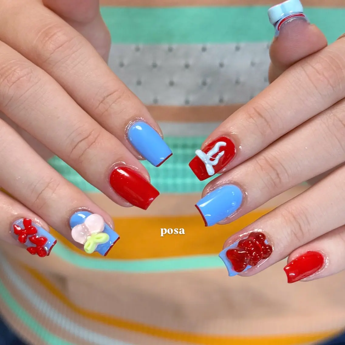 ネイル シンプルネイル ハンドネイル posa nail モエミのネイルデザイン