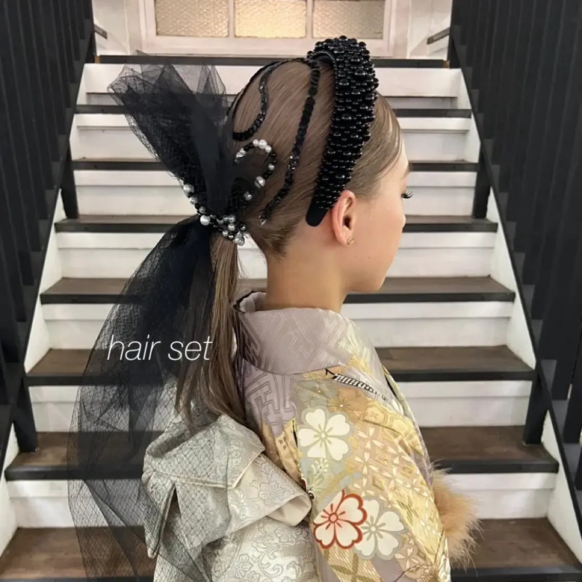 ヘアアレンジ 成人式 kanon本厚木 シースルーマッシュのヘアスタイル