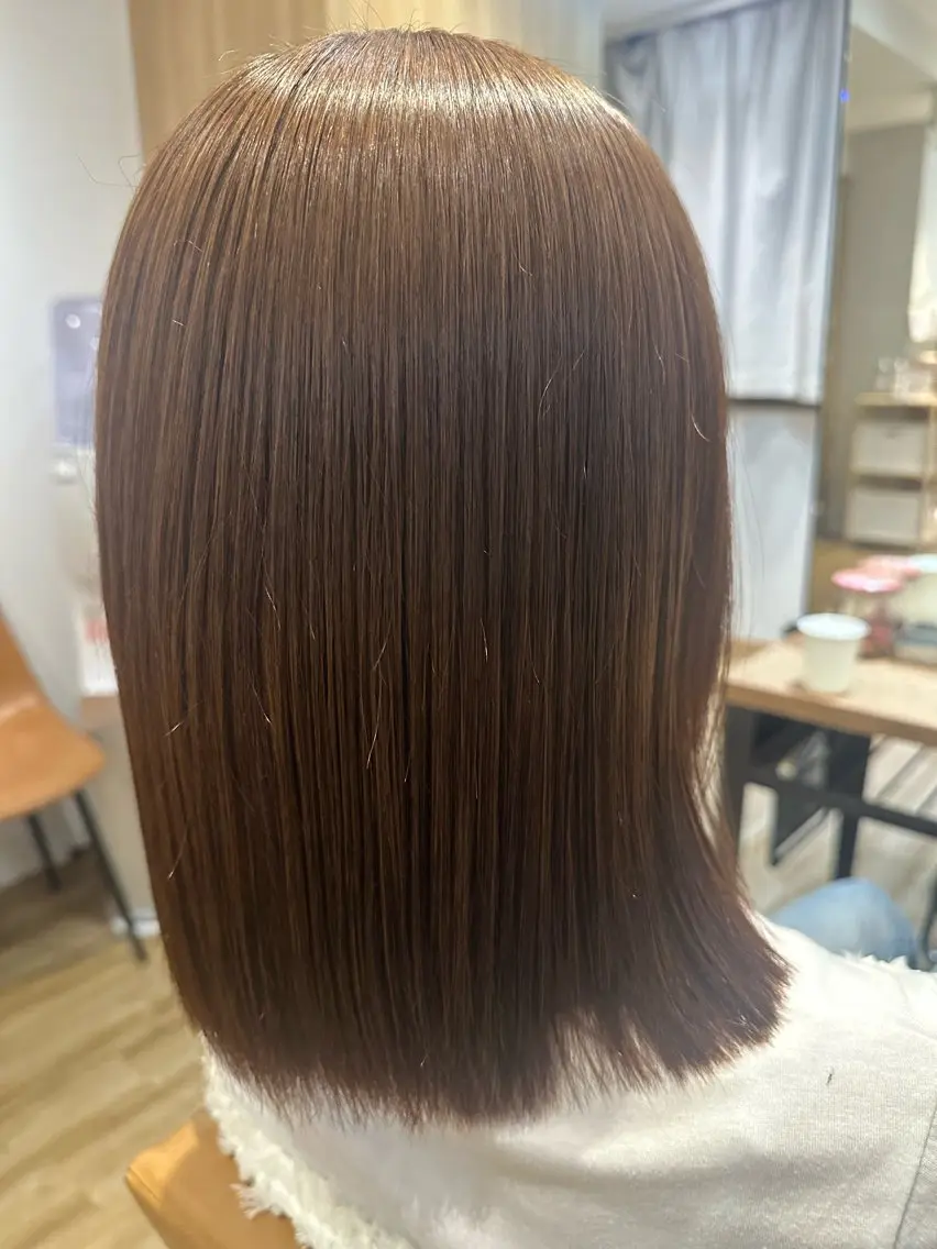 ミディアム カラー パーマ カット ヘアカラー 縮毛矯正 トリートメント ✨✂️Nori ✂️✨のヘアスタイル