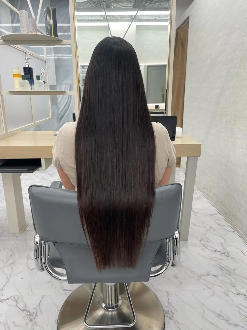ロング カット 縮毛矯正 トリートメント 🍫美髪✖️ 髪質改善🍫柴田のヘアスタイル
