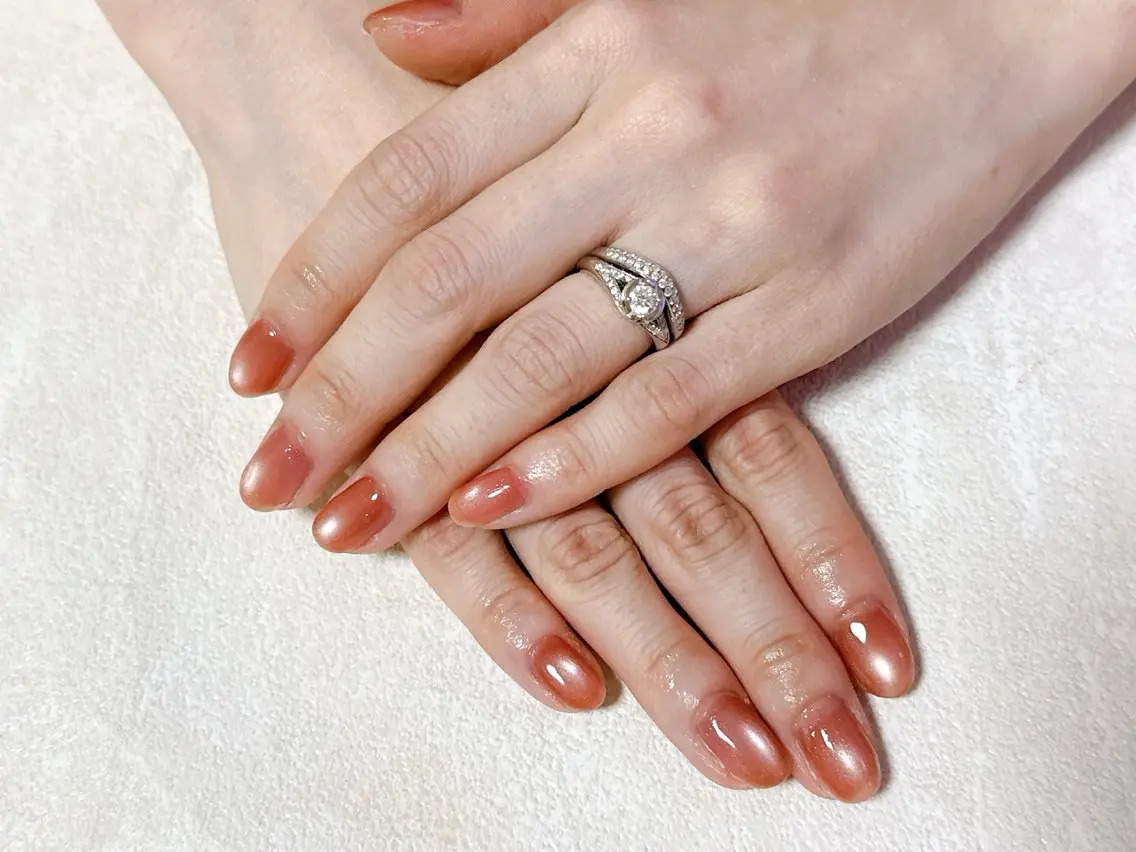 ネイル オーロラネイル フットネイル フレンチネイル ジェルネイル マグネットネイル ハンドネイル mogunail &blowのネイルデザイン
