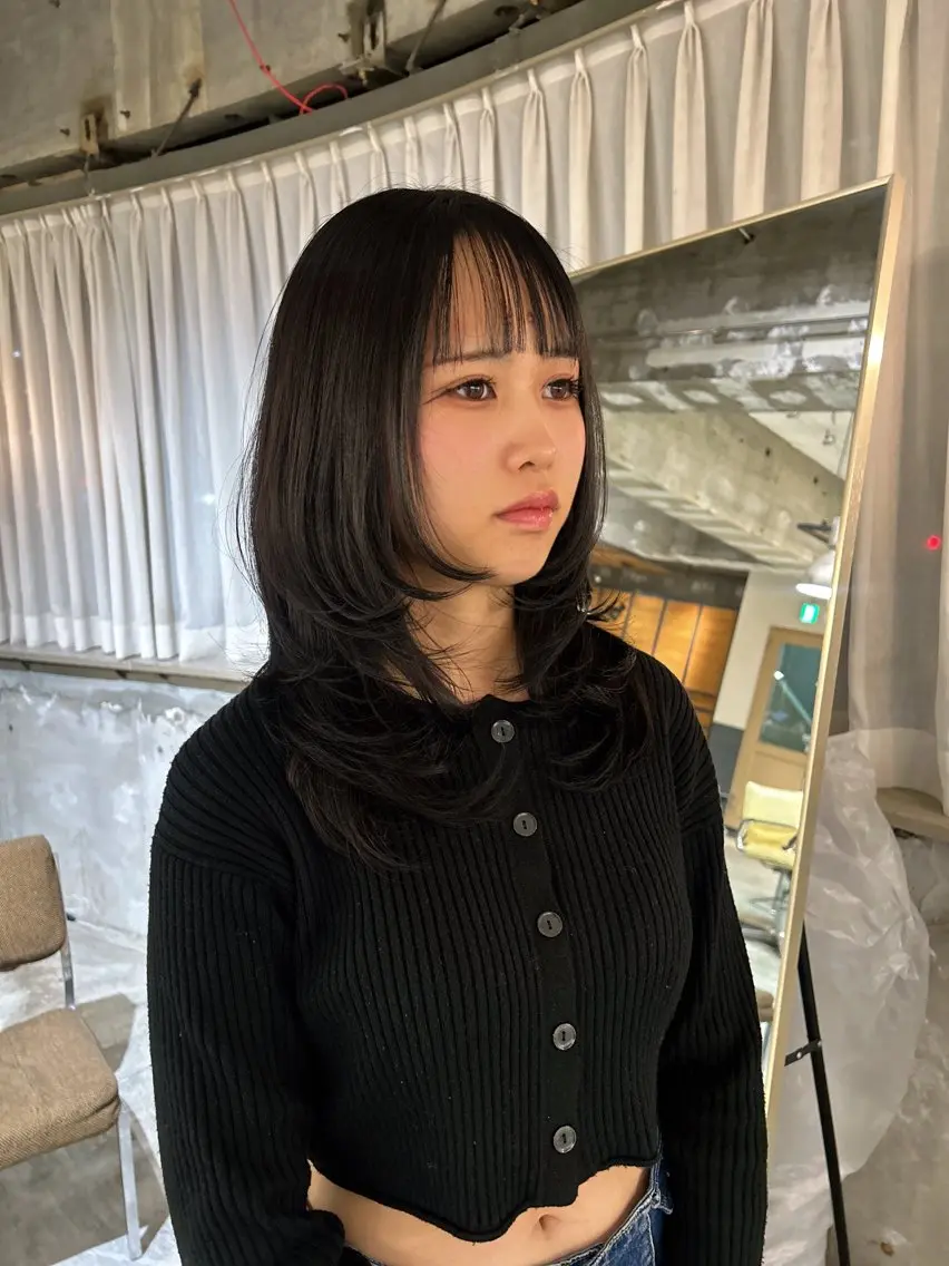 ロング カラー レイヤーカット カット 海外レイヤー /NAGISAのヘアスタイル