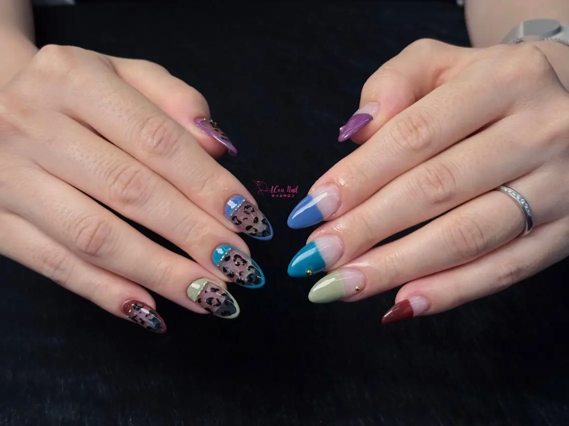 ネイル 桜ネイル 長さ出し フラワーネイル フレンチネイル ジェルネイル ハンドネイル ACon NailSalonのネイルデザイン