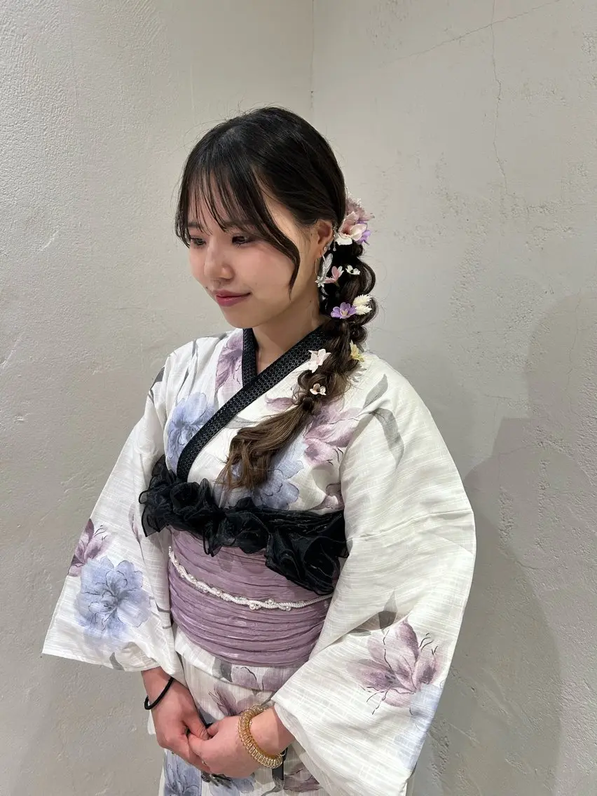 ヘアアレンジ 浴衣 艶カラー🌸アレンジ 🌹Sally🕊️のその他イメージ