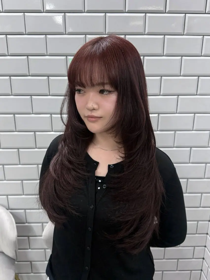 ロング カット ヘアカラー トリートメント ayano /レイヤー/艶カラーのヘアスタイル