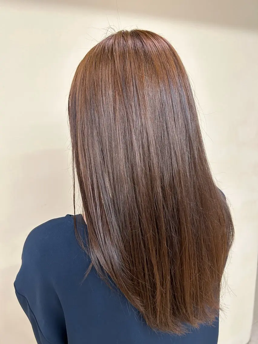 セミロング カラー ブラウンカラー 齋藤 隼琉のヘアスタイル