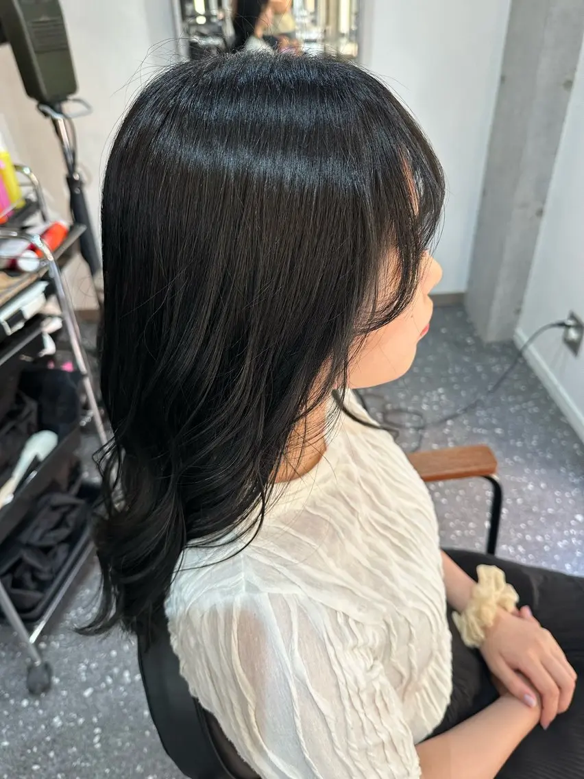 ロング カラー カット ヘアカラー トリートメント 髪質改善⭐️縮毛矯正 中野⭐️Rinaのヘアスタイル