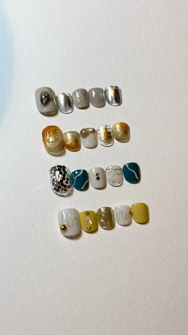 ネイル フットネイル マグネットネイル ニュアンスネイル シンプルネイル Umi Nail /Akariのネイルデザイン