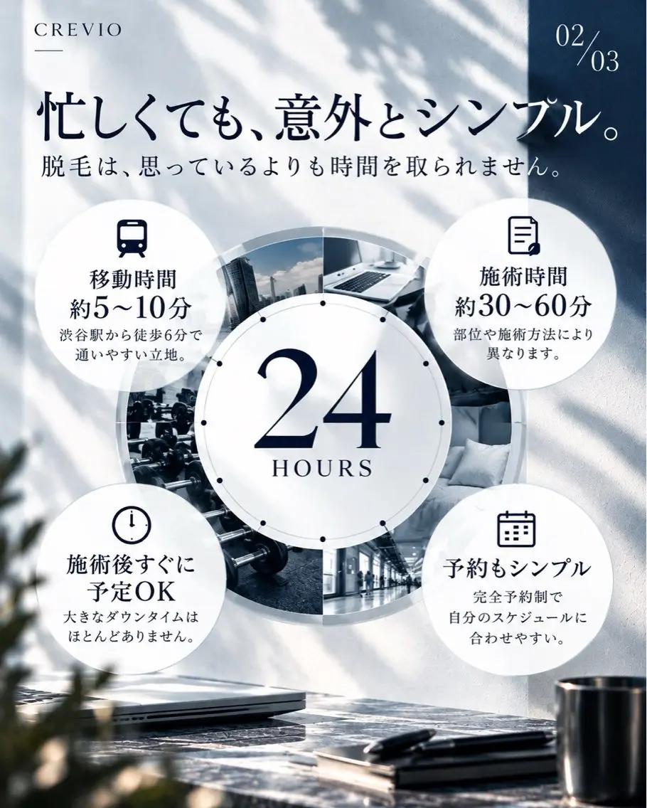 メンズ 脱毛サロン CREVIOのエステ・リラクイメージ