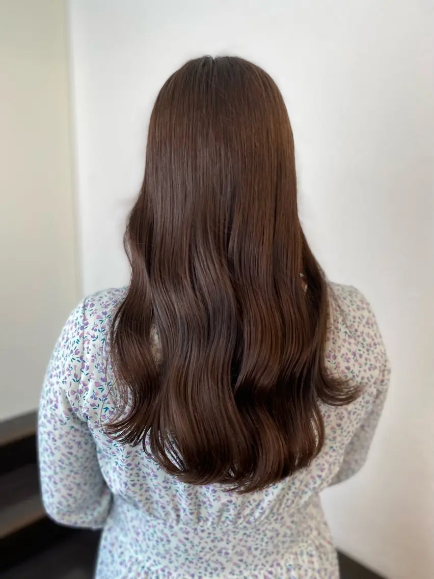 ロング ヘアカラー トリートメント ヘッドスパ 透明感カラー名駅 名駅みゆのヘアスタイル