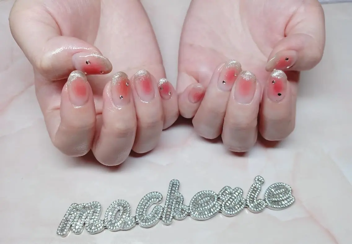 ネイル チークネイル マグネットネイル ハンドネイル Nail Salon macherieのネイルデザイン