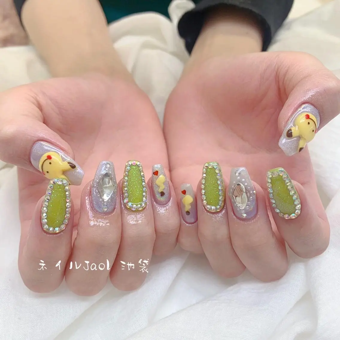 セミロング ネイルJaol 池袋のネイルデザイン