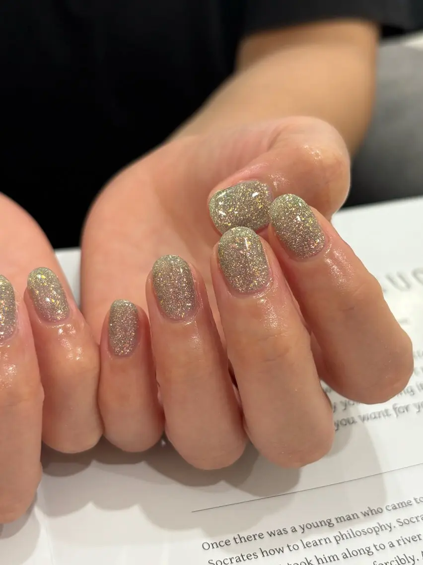 ネイル ラメ(グリッター) ハンドネイル HARUNOKA kotoneのネイルデザイン