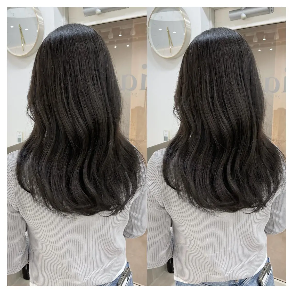 セミロング カラー ヘアカラー トリートメント 村山 茉衣のヘアスタイル