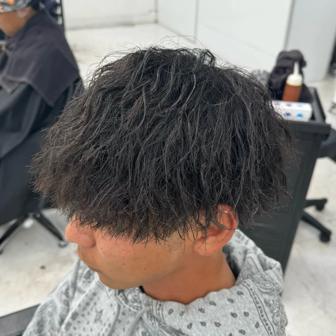 ショート パーマ メンズ メンズパーマ メンズツイストパーマ ツイストパーマ カット パーマ 柏メンズカットパーマ NO.1タイチのヘアスタイル