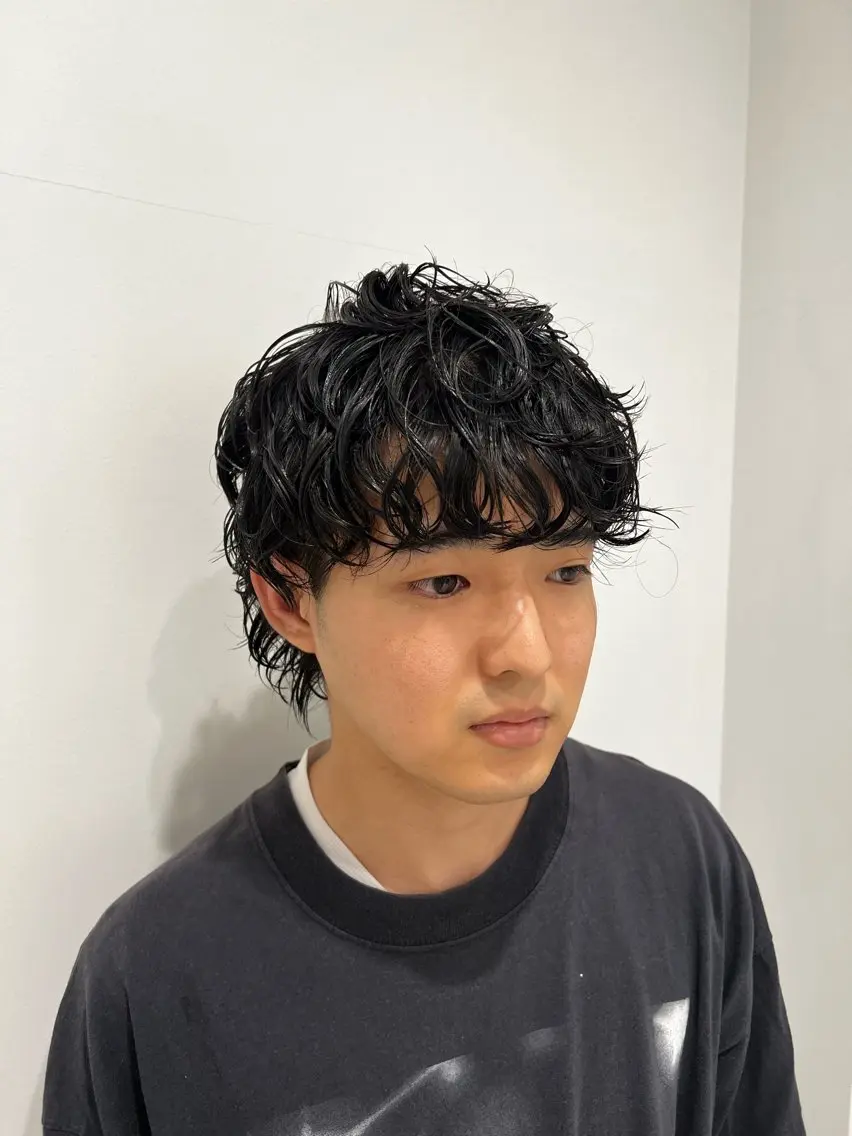 パーマ メンズ カット パーマ レイヤー/艶髪矯正 🪐takushiのヘアスタイル