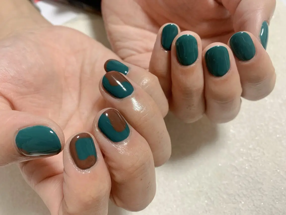 ネイル ジェルネイル メンズネイル ニュアンスネイル パラジェル 春ネイル kiki nail たまプラーザのネイルデザイン