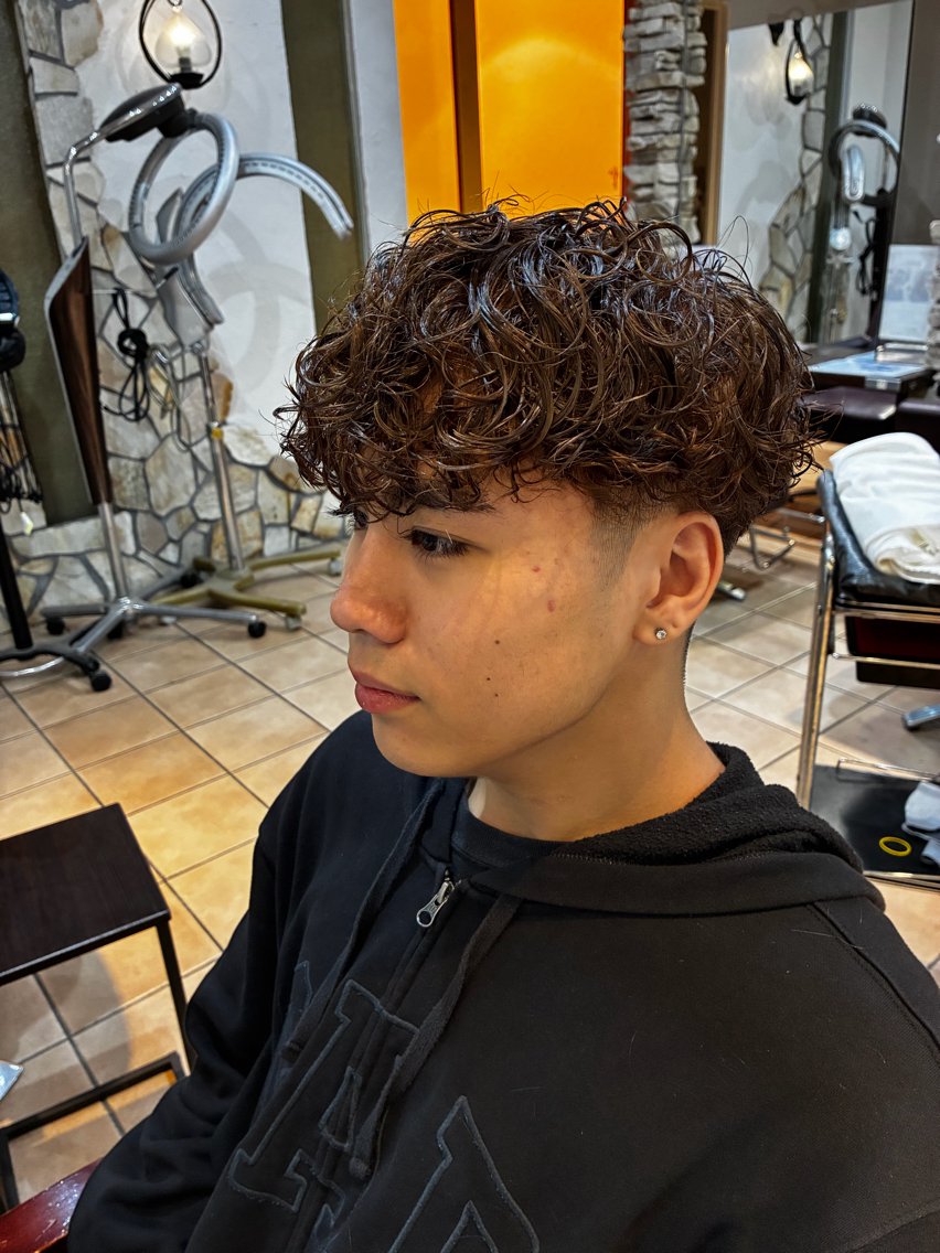 パーマ カット パーマ 菅 陽比輝 【LEE甲子園店】のヘアスタイル