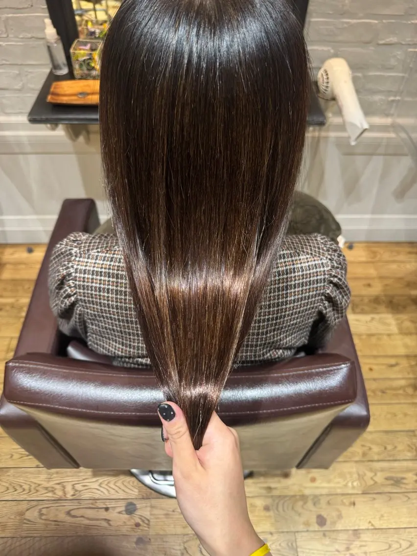 ロング パーマ 美髪矯正 KASUMIのヘアスタイル