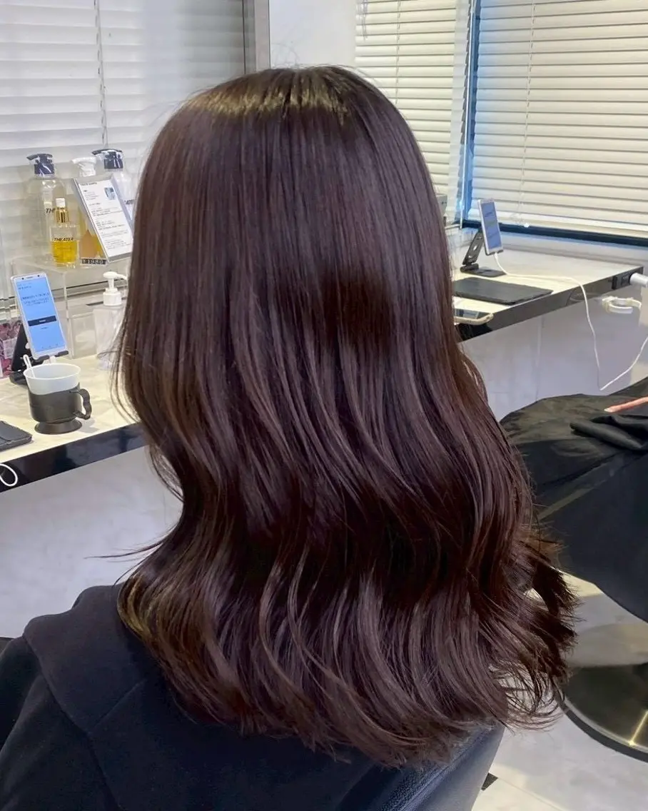 ロング ヘアカラー トリートメント 越智 海斗のヘアスタイル