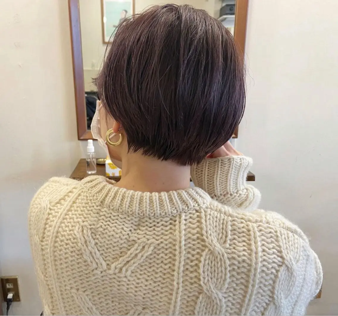 ショート FILMS haru 暖色/ぱつっとbobのヘアスタイル