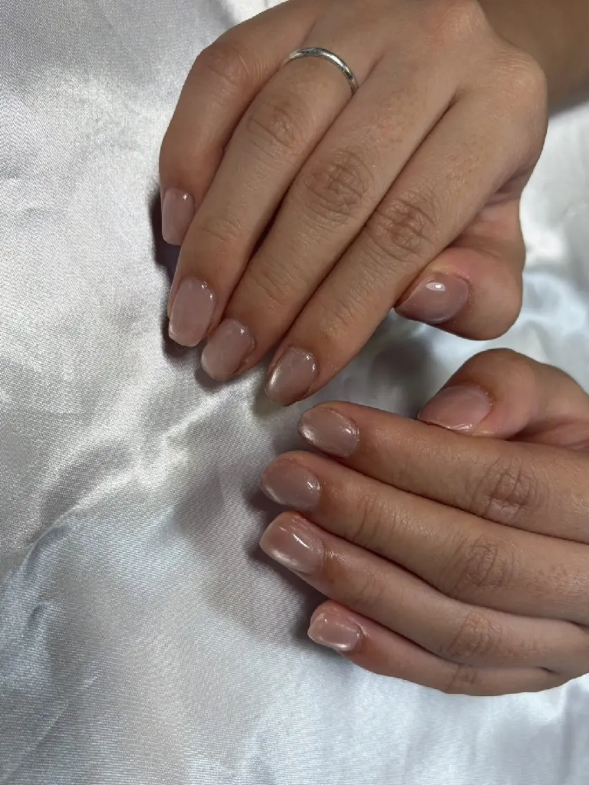 ネイル フラッシュネイル ジェルネイル マグネットネイル マグネットワンカラー ワンカラーネイル Viva Nail 堺区自宅ネイルサロンのネイルデザイン