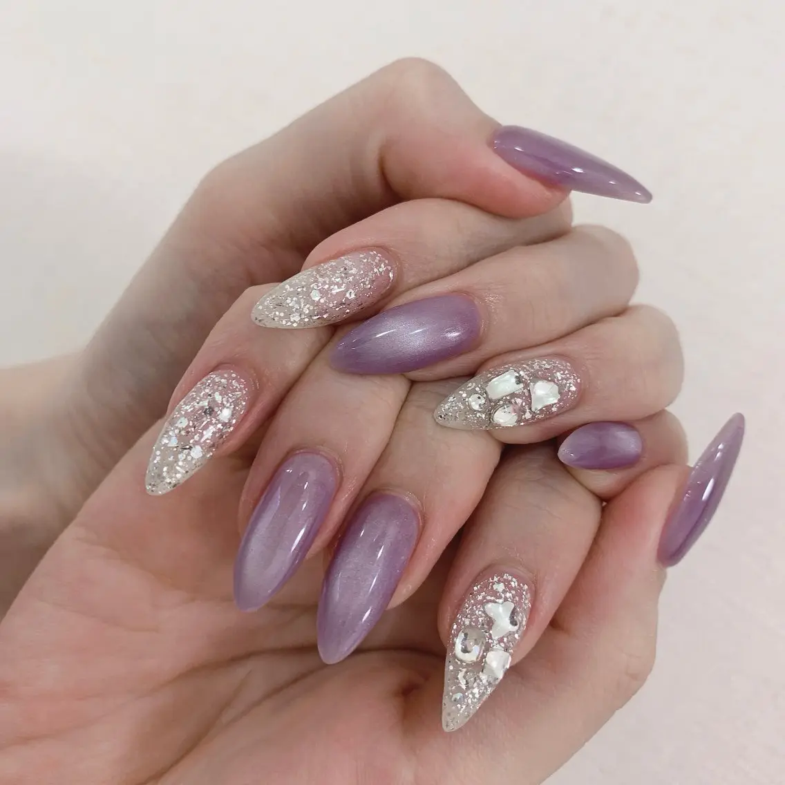 ネイル クリアネイル シンプルネイル 春ネイル 夏ネイル ワンホンネイル Rainbow Nailのネイルデザイン