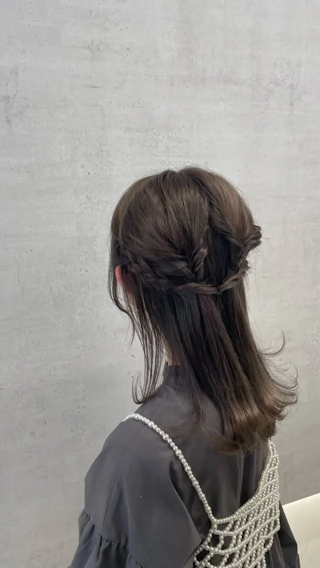 ミディアム 透明感カラー✨ 艶カラーのヘアスタイル