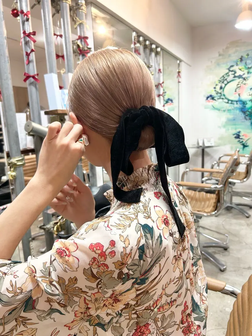 ミディアム ヘアカラー 🤎指名No.1原宿 表参道coii日向花のヘアスタイル