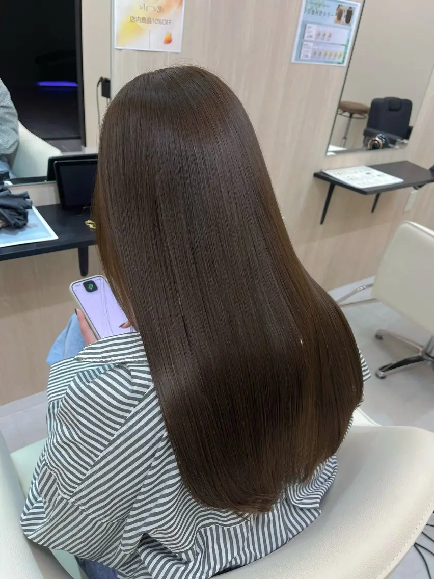 ロング カラー 中村 佳歩のヘアスタイル