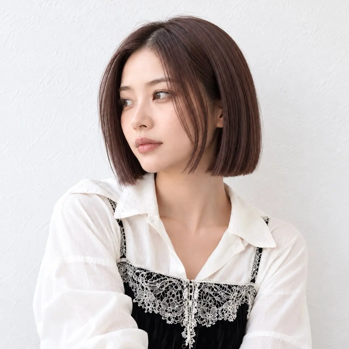 ショート ボブ パーソナルカラー診断 骨格診断 銀座/モテ🤍垢抜け レイヤー/あさみのヘアスタイル
