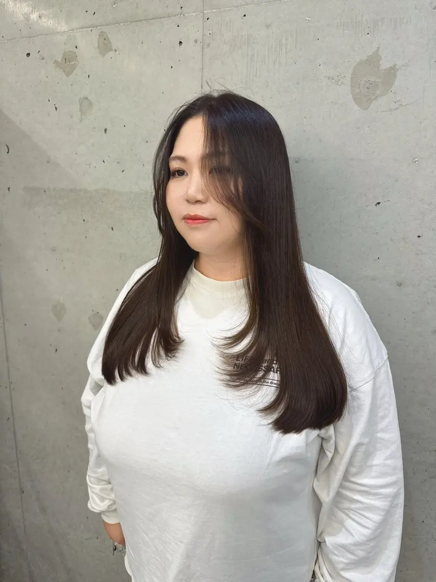 ロング カット ヘアカラー トリートメント Hinane ‪❤︎‬のヘアスタイル