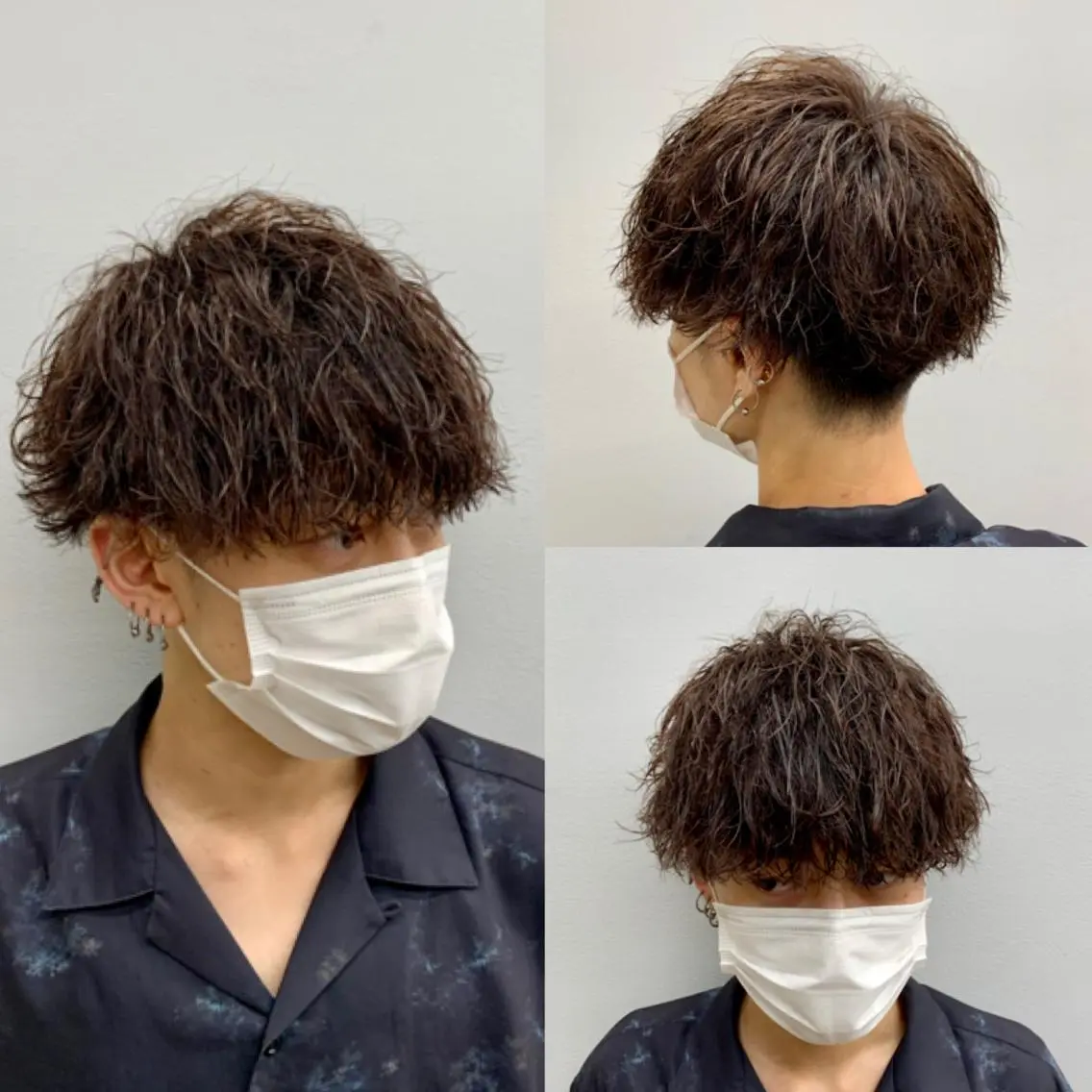 メンズ カルマパーマ メンズパーマ メンズウルフカット ウルフカット メンズ特化美容師/ 新井　洸太のヘアスタイル