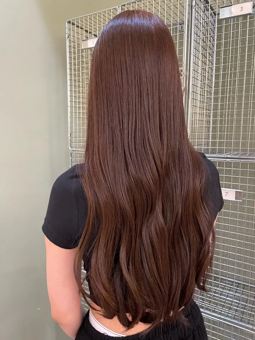 ロング カラー 中井 菜々香のヘアスタイル