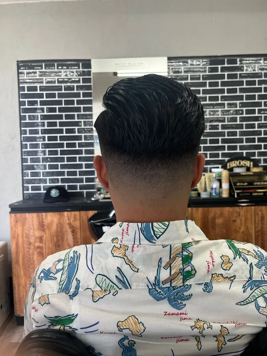 ショート メンズ フェードカット カット 橋本 拳史郎のヘアスタイル