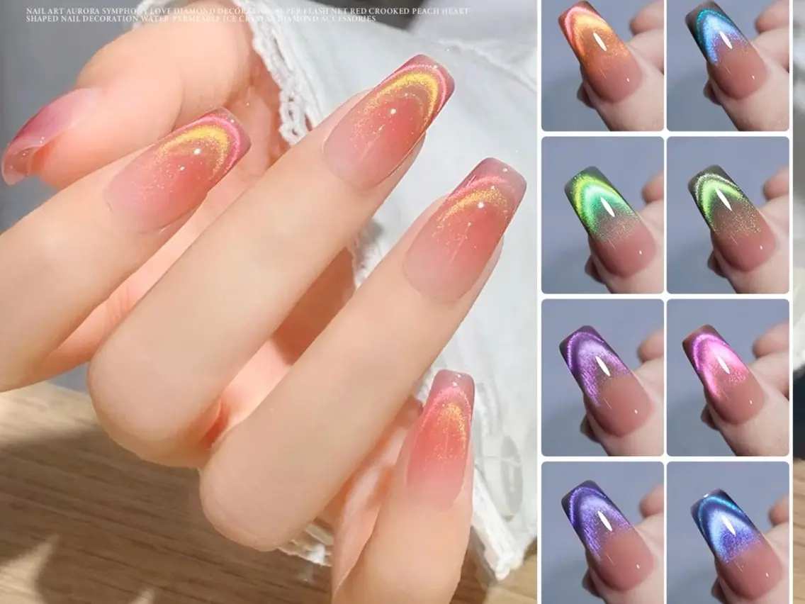 【初回オフ無料ケア込み】✨話題のマグネットフレンチグラデーション✨厚み出し込み✨パラジェル有料追加可能🉑の写真