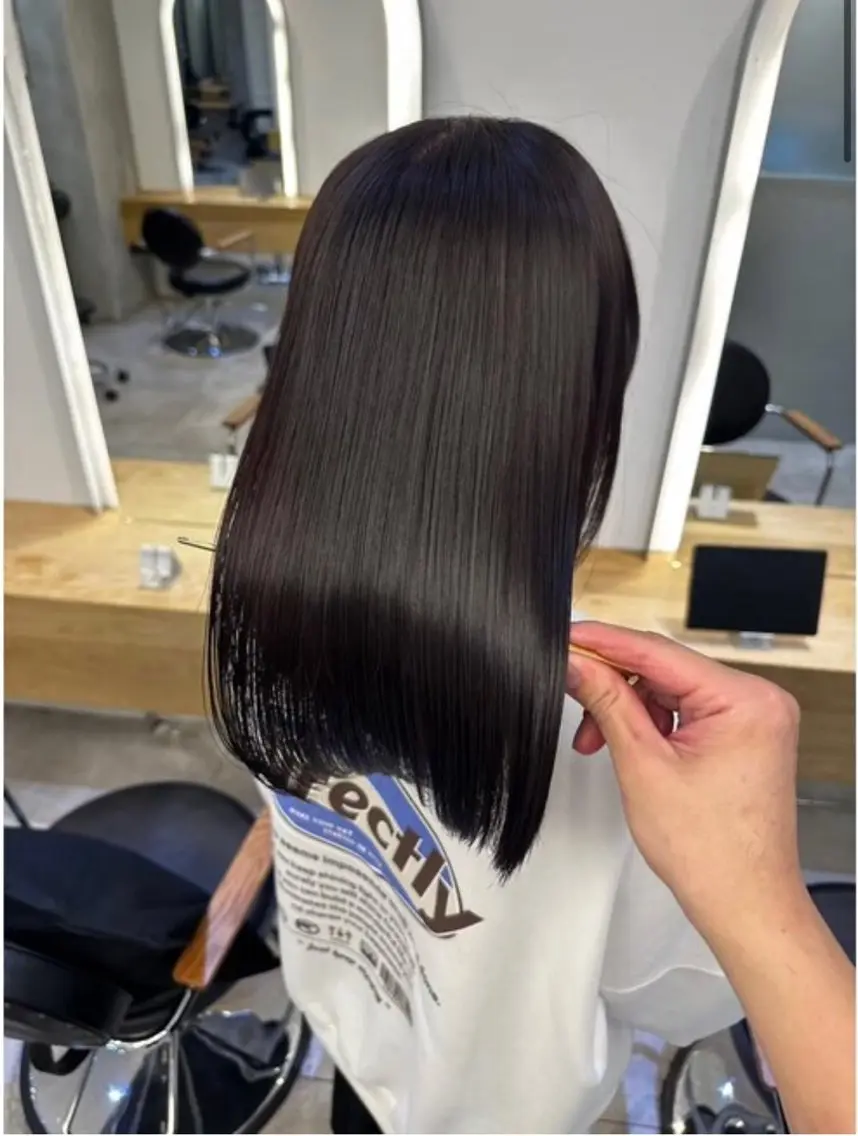ミディアム 福木 康助のヘアスタイル