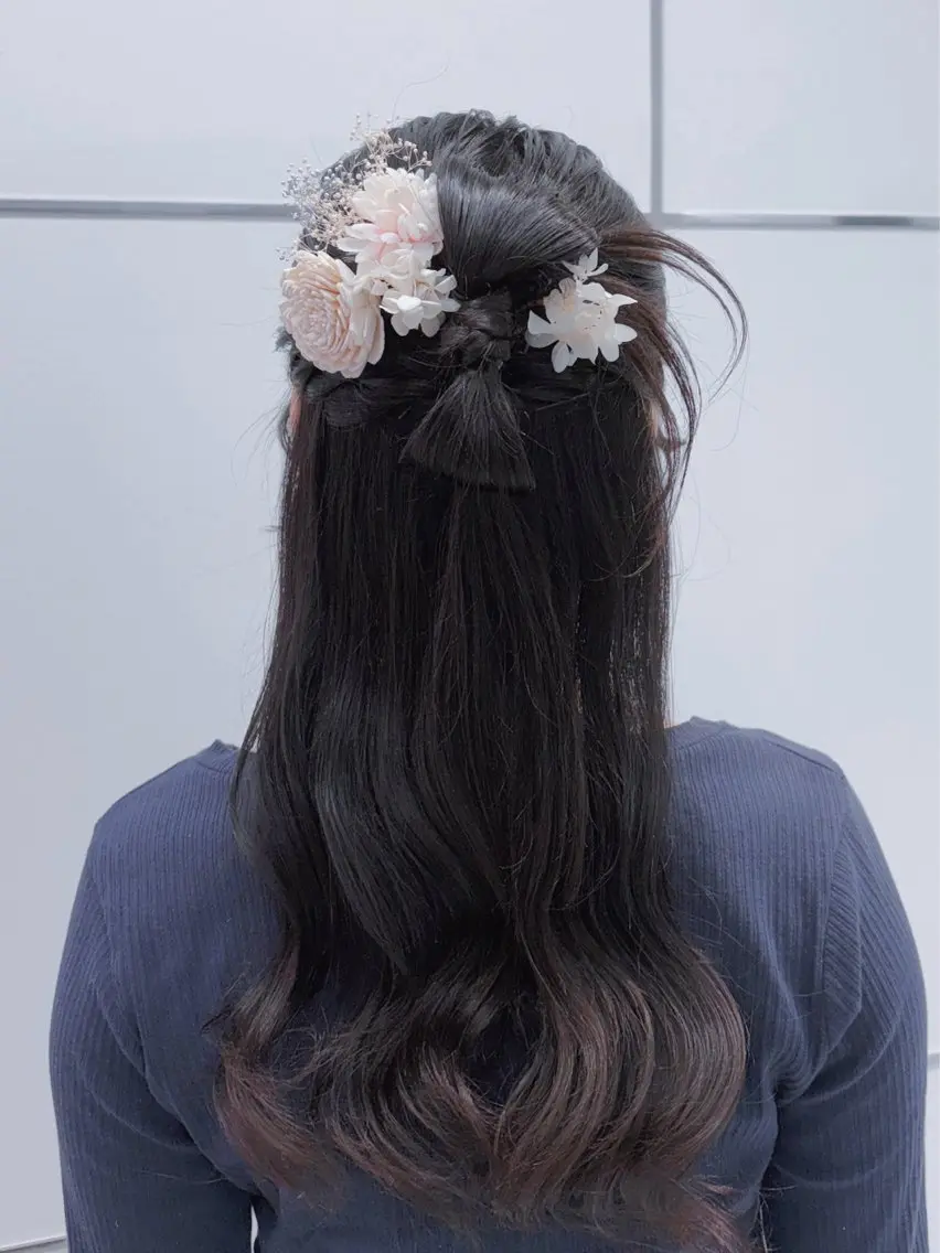 ロング 卒業式のヘアスタイル ヘアセット 🫧Maho【浦和】 艶カラー/ヘアメ🫧のヘアスタイル