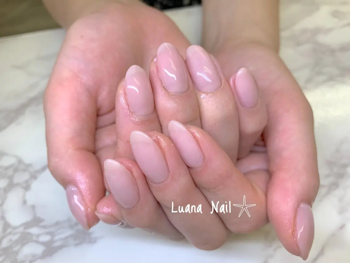 ネイル ジェルネイル ワンカラーネイル ハンドネイル BeauJu by Luana Nailのネイルデザイン