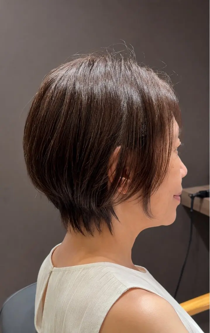 ショート ショートヘア ショート特化/ 白髪ぼかし/太田黒のヘアスタイル