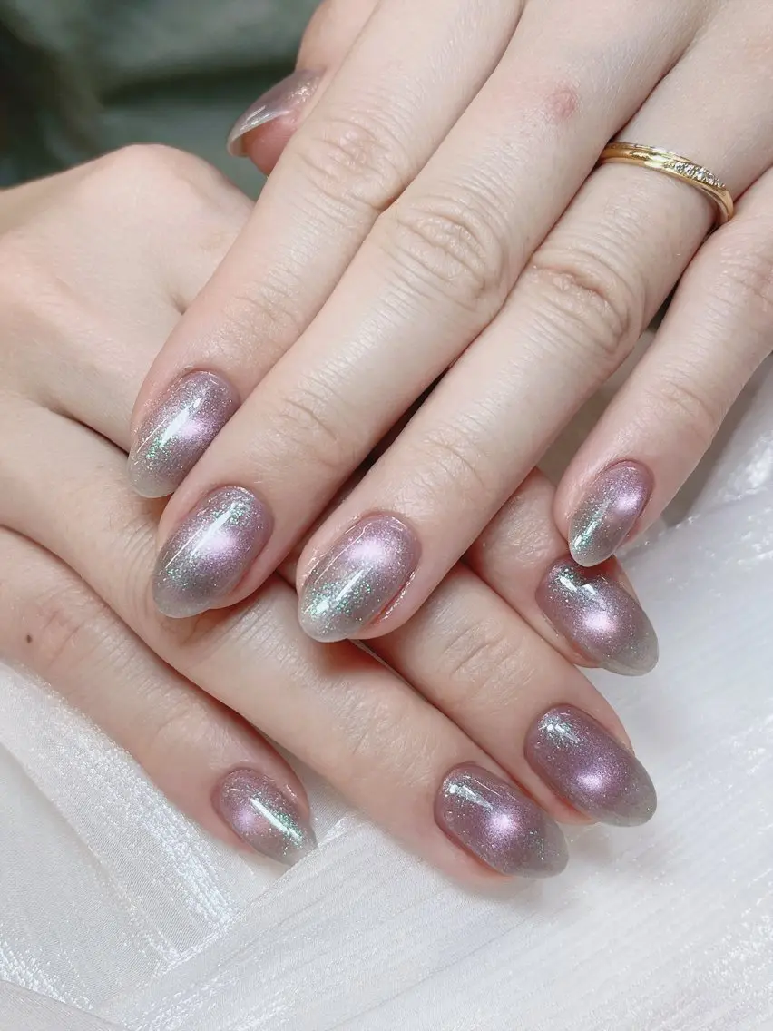 ネイル チークネイル 成人式 フレンチネイル グラデーション 氷ネイル・うるうるネイル ハンドネイル DUO MI nail salonのネイルデザイン