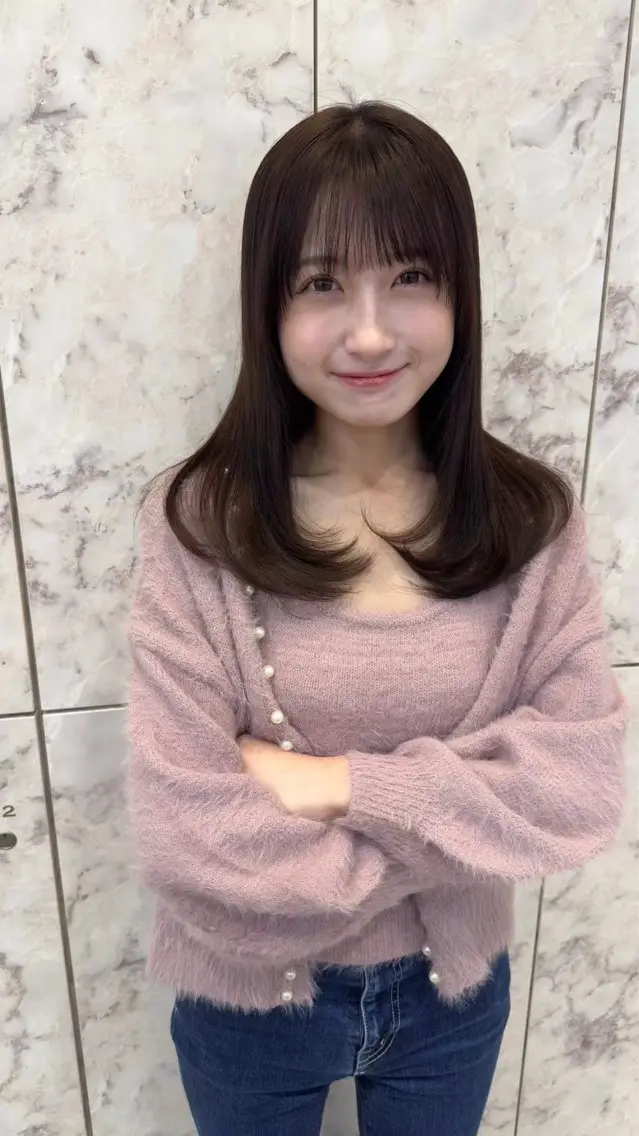 ミディアム カラー カット ヘアカラー トリートメント 髪質改善/縮毛矯正 /レイヤー/宮崎直弥のヘアスタイル