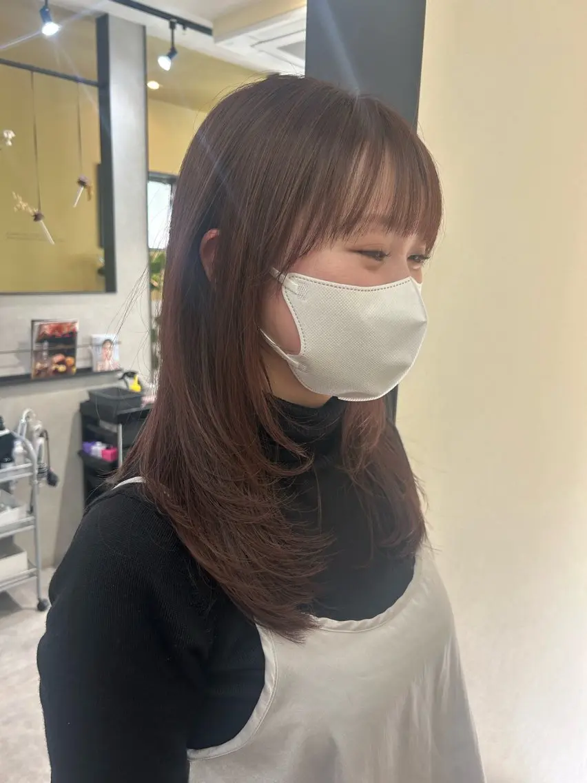 ロング カラー レイヤーカット hubhair レイヤー/透明感のヘアスタイル