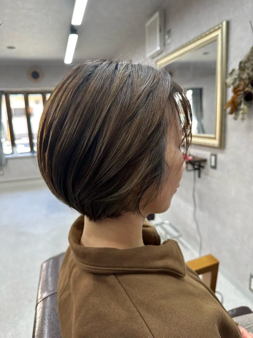 ショート カラー カット ヘアカラー トリートメント Lien 深井店のヘアスタイル