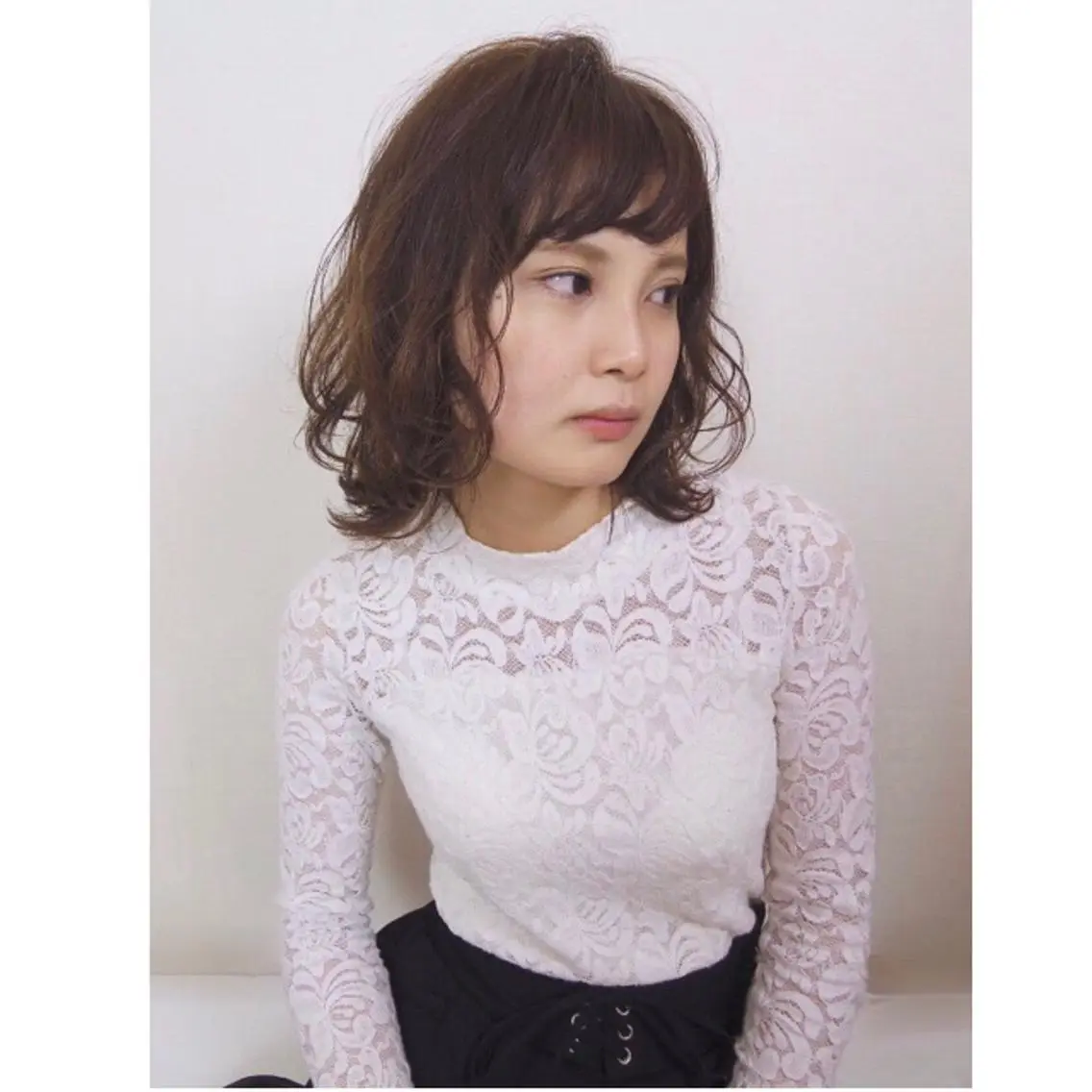ミディアム パーマ 似合わせカット🌿 前川のヘアスタイル