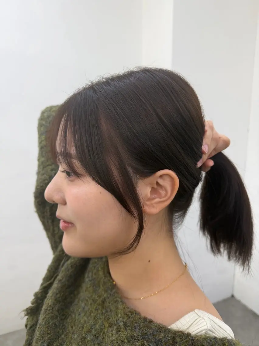 ミディアム カット ヘアカラー トリートメント 成田 流風のヘアスタイル