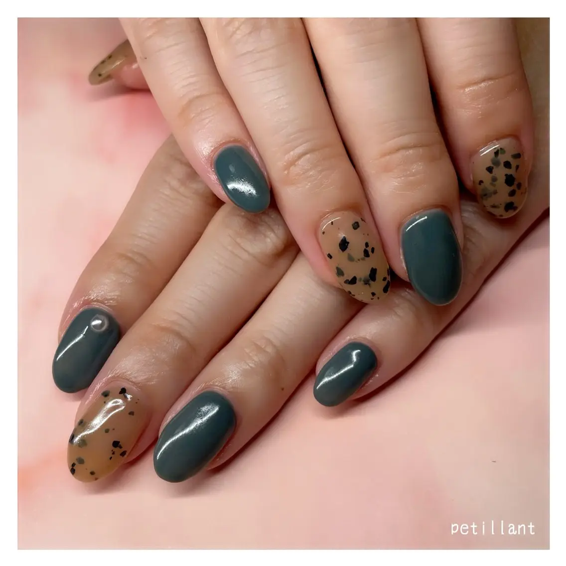 ネイル アートネイル シンプルネイル nail salon petillantのネイルデザイン