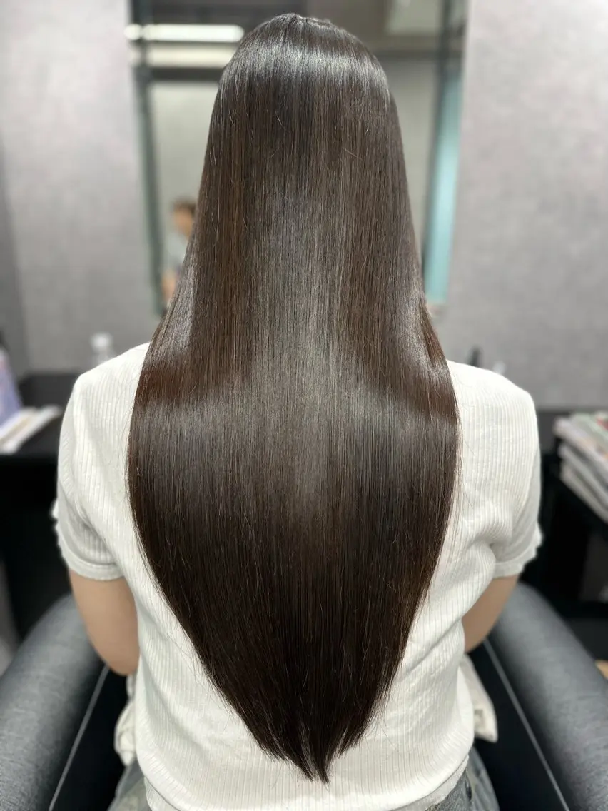 ロング 髪質改善 トリートメント カット ヘッドスパ 岩崎 恵実のヘアスタイル